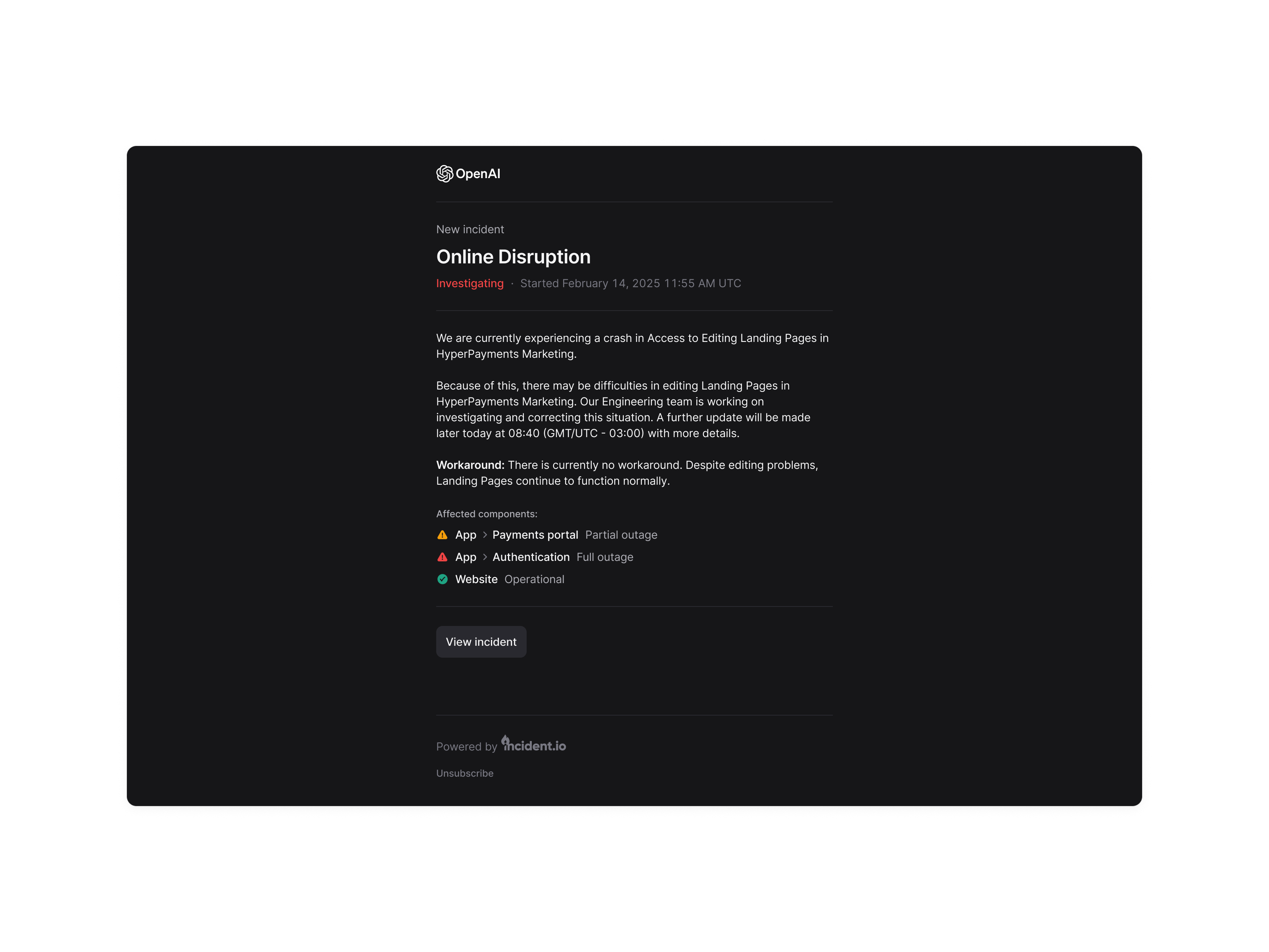 status-pages-emails-light.png: Active issue email